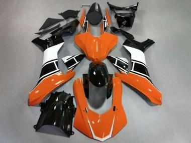 Orange Weiß Glänzendes Schwarz 2020-2025 Yamaha YZF 1000 R1 Motorrad Verkleidung