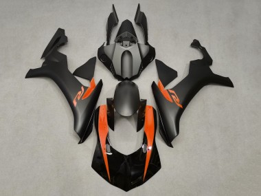 Glänzendes Schwarz Matt Schwarz Orange 2020-2025 Yamaha YZF 1000 R1 Motorrad Verkleidung