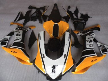 Orange Weiß Schwarz 2020-2025 Yamaha YZF 1000 R1 Motorrad Verkleidung