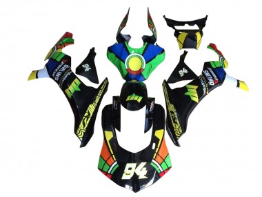 Blau Grün Gelb Rot Schwarz Farbrad 94 2020-2025 Yamaha YZF 1000 R1 Motorrad Verkleidung