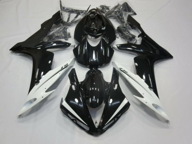 Glänzendes Schwarz Weiß 2004-2006 Yamaha YZF 1000 R1 Motorrad Verkleidung