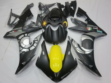 Matt Schwarz Silber Gelb 2004-2006 Yamaha YZF 1000 R1 Motorrad Verkleidung