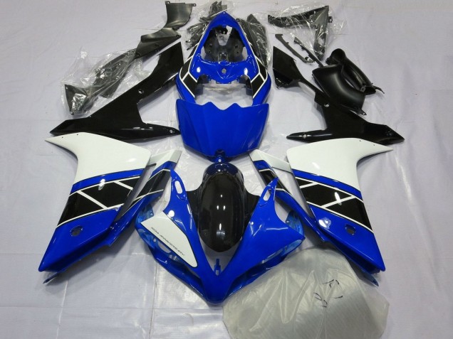 Blau Weiß Schwarz 2007-2008 Yamaha YZF 1000 R1 Motorrad Verkleidung