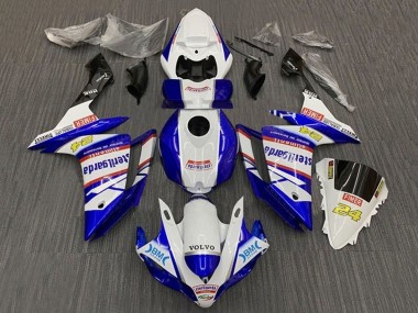 Weiß Blau Rot Volvo Fimer Sterilgarda 2007-2008 Yamaha YZF 1000 R1 Motorrad Verkleidung