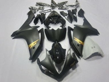 Glänzendes Schwarz Matt Schwarz Gold Aufkleber 2007-2008 Yamaha YZF 1000 R1 Motorrad Verkleidung
