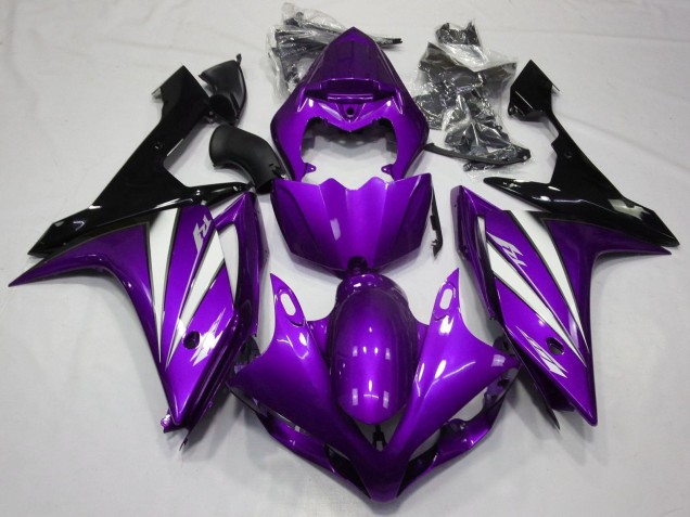 Lila Weiß Schwarz 2007-2008 Yamaha YZF 1000 R1 Motorrad Verkleidung