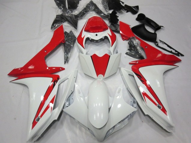 Weiß Rot 2007-2008 Yamaha YZF 1000 R1 Motorrad Verkleidung