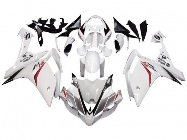 Weiß Rot Schwarz Streifen 2007-2008 Yamaha YZF 1000 R1 Motorrad Verkleidung