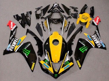 Gelb Weiß Schwarz Grün Monster Dewalt 2007-2008 Yamaha YZF 1000 R1 Motorrad Verkleidung