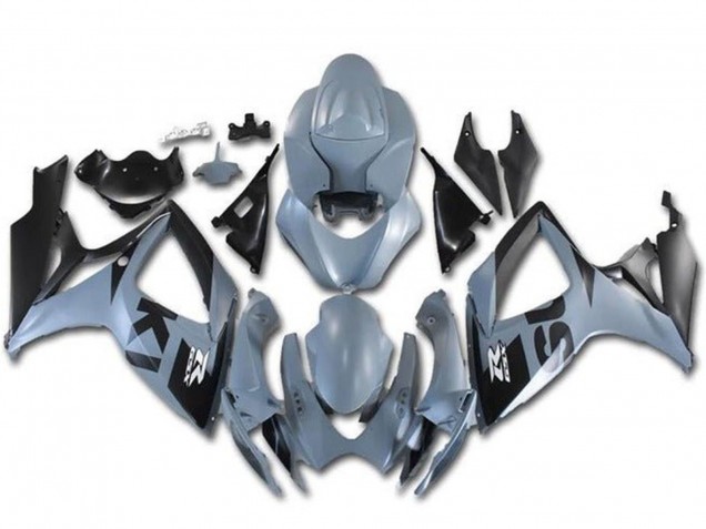 Grau Schwarz 2006-2007 Suzuki GSXR 600 / GSXR 750 Motorrad Verkleidung