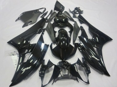 Glänzendes Schwarz Matt Schwarz 2006-2007 Yamaha YZF R6 Motorrad Verkleidung