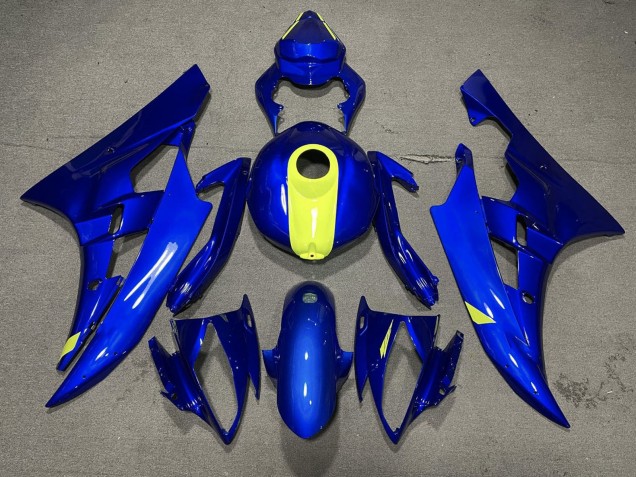 Blau Gelb 2006-2007 Yamaha YZF R6 Motorrad Verkleidung