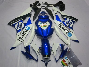 Weiß Blau Schwarz 2006-2007 Yamaha YZF R6 Motorrad Verkleidung