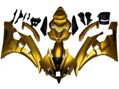 Gold 2006-2007 Yamaha YZF R6 Motorrad Verkleidung
