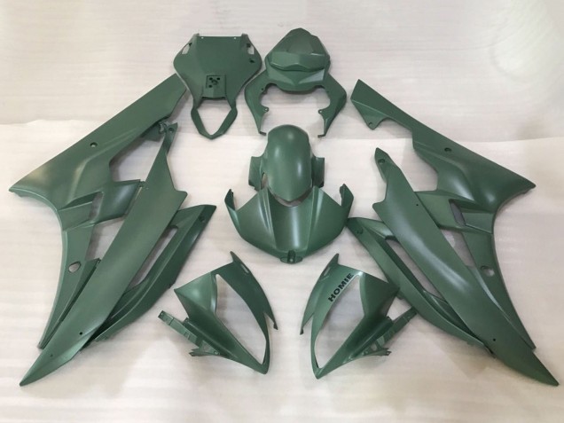 Armee Grün 2006-2007 Yamaha YZF R6 Motorrad Verkleidung