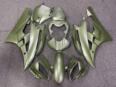 Olive Grün 2006-2007 Yamaha YZF R6 Motorrad Verkleidung