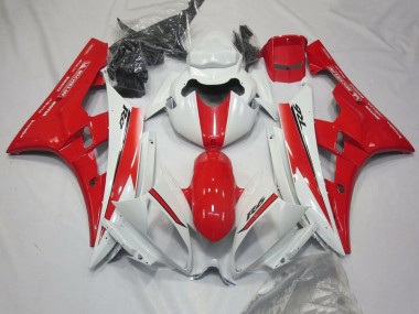 Weiß Rot Motul Michelin 2006-2007 Yamaha YZF R6 Motorrad Verkleidung