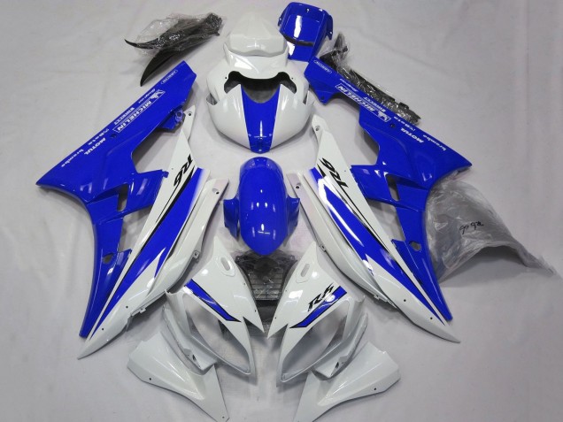 Weiß Blau Motul Michelin 2006-2007 Yamaha YZF R6 Motorrad Verkleidung