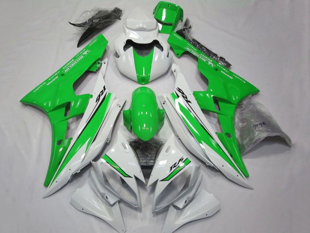 Weiß Grün 2006-2007 Yamaha YZF R6 Motorrad Verkleidung