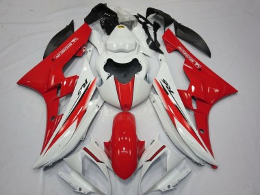 Weiß Rot 2006-2007 Yamaha YZF R6 Motorrad Verkleidung