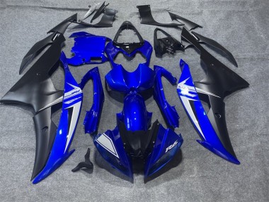 Blau Weiß Matt Schwarz 2008-2016 Yamaha YZF R6 Motorrad Verkleidung