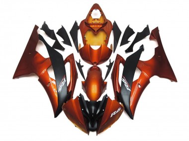 Orange Matt Schwarz 2008-2016 Yamaha YZF R6 Motorrad Verkleidung