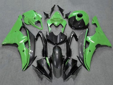Grün Carbonfaser Stil 2008-2016 Yamaha YZF R6 Motorrad Verkleidung