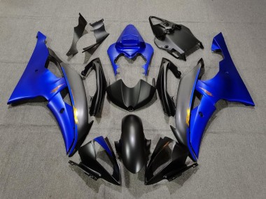 Blau Matt Schwarz Gelb Aufkleber 2008-2016 Yamaha YZF R6 Motorrad Verkleidung