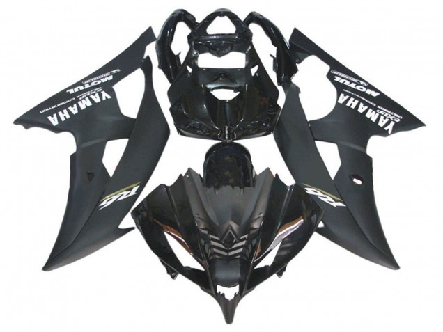 Glänzendes Schwarz Matt Schwarz Weiß 2008-2016 Yamaha YZF R6 Motorrad Verkleidung