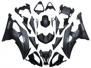 Matt Schwarz Silber Aufkleber 2008-2016 Yamaha YZF R6 Motorrad Verkleidung