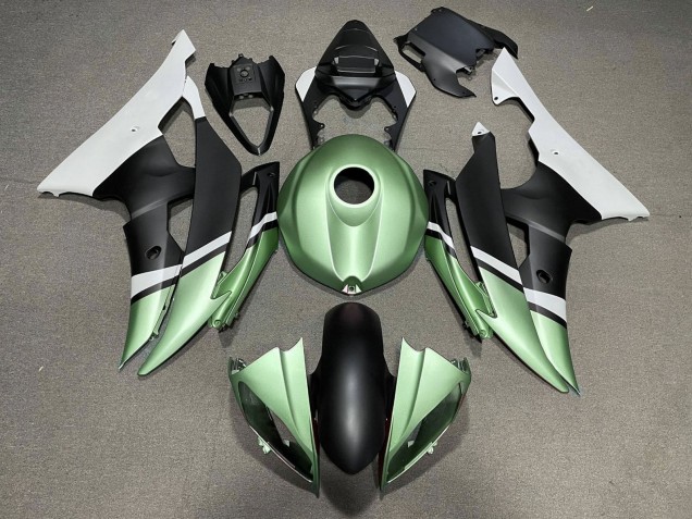 Weiß Grün Matt Schwarz 2008-2016 Yamaha YZF R6 Motorrad Verkleidung