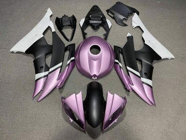Weiß Hellviolett Matt Schwarz 2008-2016 Yamaha YZF R6 Motorrad Verkleidung