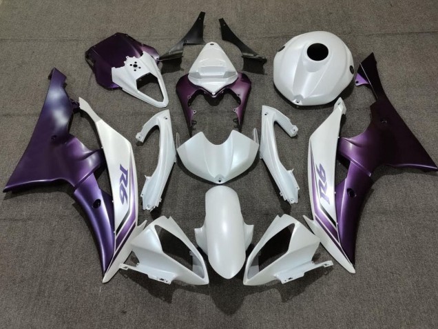 Weiß Lila 2008-2016 Yamaha YZF R6 Motorrad Verkleidung