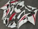 Perl Weiß Rot 2008-2016 Yamaha YZF R6 Motorrad Verkleidung