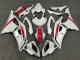 Perl Weiß Rot 2008-2016 Yamaha YZF R6 Motorrad Verkleidung