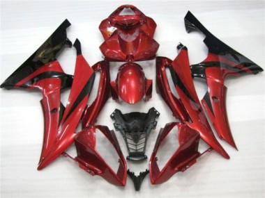Rot Schwarz 2008-2016 Yamaha YZF R6 Motorrad Verkleidung