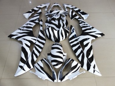 Weiß Schwarz Zebra 2008-2016 Yamaha YZF R6 Motorrad Verkleidung