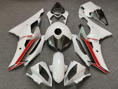 Perl Weiß Rot 2008-2016 Yamaha YZF R6 Motorrad Verkleidung