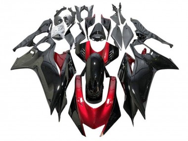 Rot Glänzendes Schwarz 2017-2023 Yamaha YZF R6 Motorrad Verkleidung