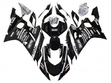 Schwarz Weiß Öhlins 2017-2023 Yamaha YZF R6 Motorrad Verkleidung