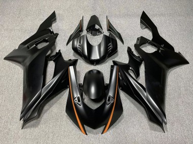 Matt Schwarz Orange 2017-2023 Yamaha YZF R6 Motorrad Verkleidung