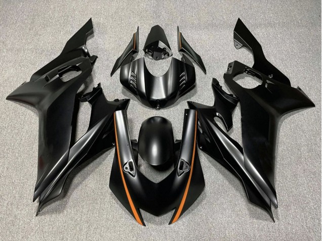 Matt Schwarz Orange 2017-2023 Yamaha YZF R6 Motorrad Verkleidung