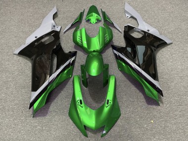 Grau Grün Glänzendes Schwarz 2017-2023 Yamaha YZF R6 Motorrad Verkleidung