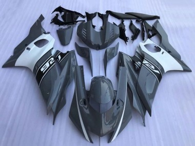 Dunkel Nardo Grau Weiß Schwarz 2017-2023 Yamaha YZF R6 Motorrad Verkleidung