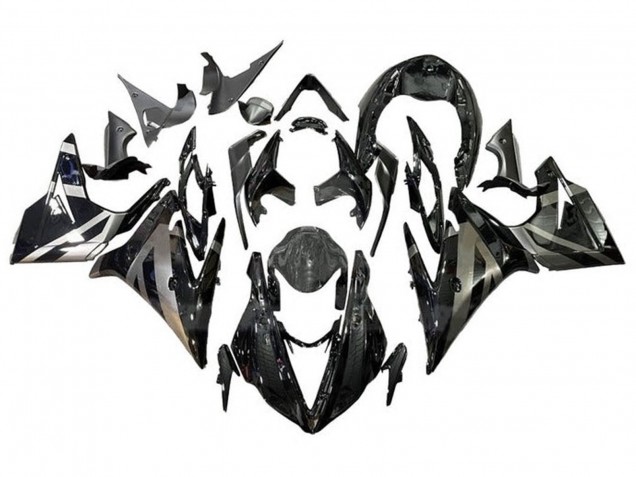 Silber Glänzendes Schwarz 2013-2016 Triumph Daytona 675 Triple Motorrad Verkleidung