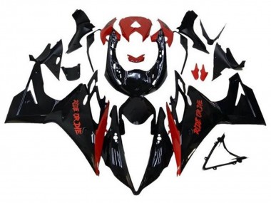 Glänzendes Schwarz Rot Ride or Die 2013-2016 Triumph Daytona 675 Triple Motorrad Verkleidung