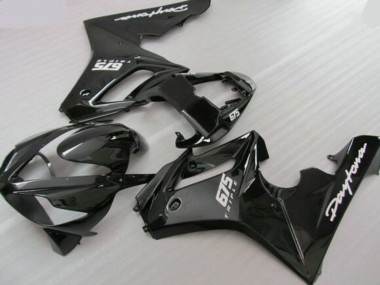 Glänzendes Schwarz Matt Schwarz 2006-2008 Triumph Daytona 675 Triple Motorrad Verkleidung