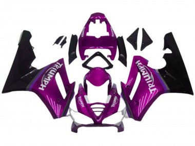 Lila Glänzendes Schwarz 2009-2012 Triumph Daytona 675 Triple Motorrad Verkleidung