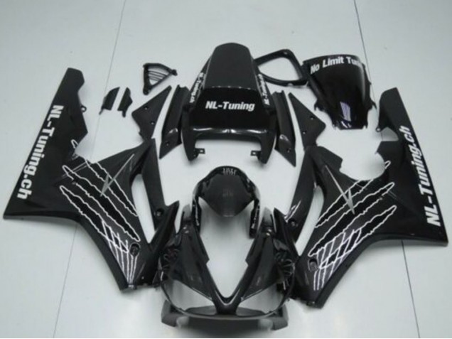 Glänzendes Schwarz Weiß Claw 2009-2012 Triumph Daytona 675 Triple Motorrad Verkleidung