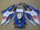 Weiß Blau Hpi 2009-2012 Triumph Daytona 675 Triple Motorrad Verkleidung